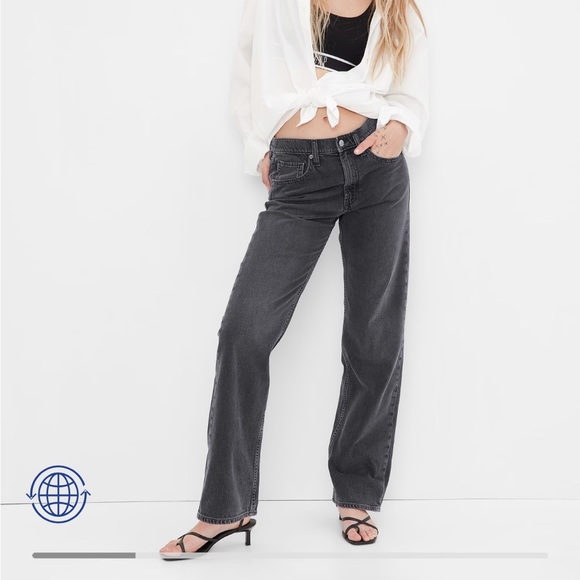 GAP π MID RISE ORGANIC COTTON 90s LOOSE JEANS - Picture 1 of 8